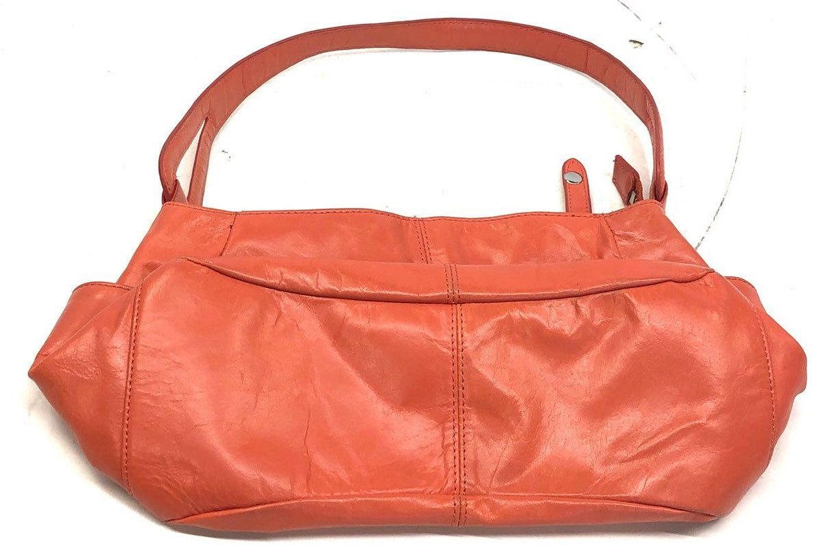 Hobo The Original Burnt Orange Leather Shoulder Bag Purse Lot of 2