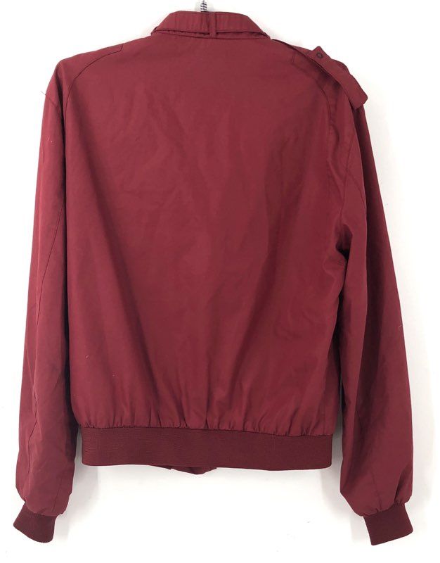Members Only Men's Red Bomber Jacket - Size 40