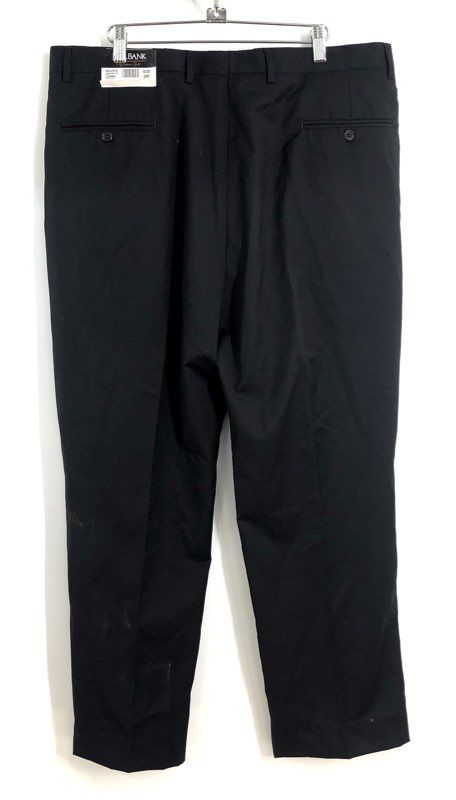 Jos. A. Bank Men's Black Signature Gold Pleated Wool Pants NWT Sz 38 Regular