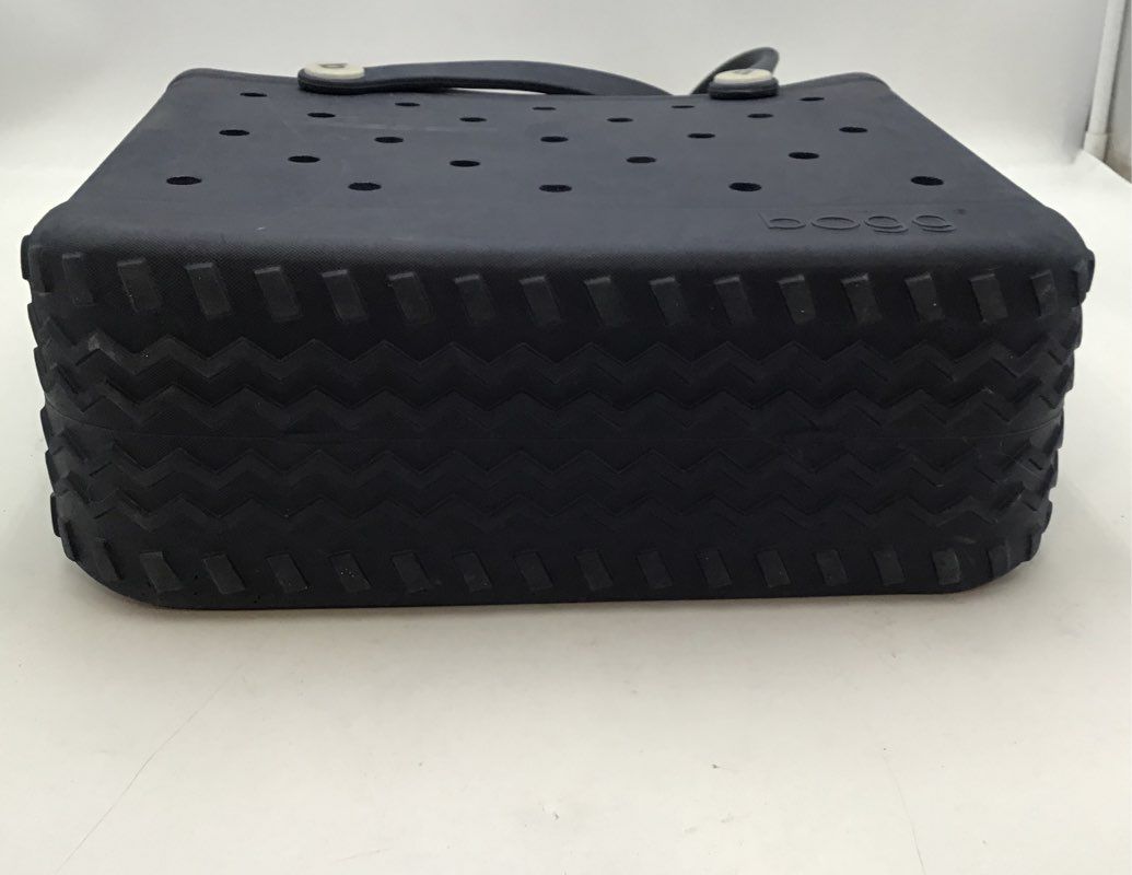 Bogg Bag Navy Blue Rubber Waterproof Open Top Tote Bag Washable