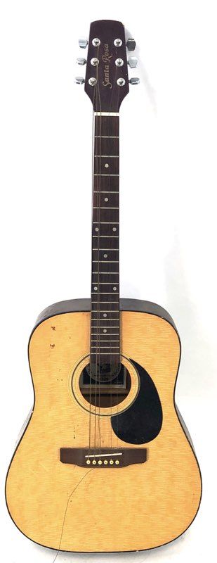 Santa Rosa K529 F Dreadnought Acoustic Guitar 6-String For Parts or Repair