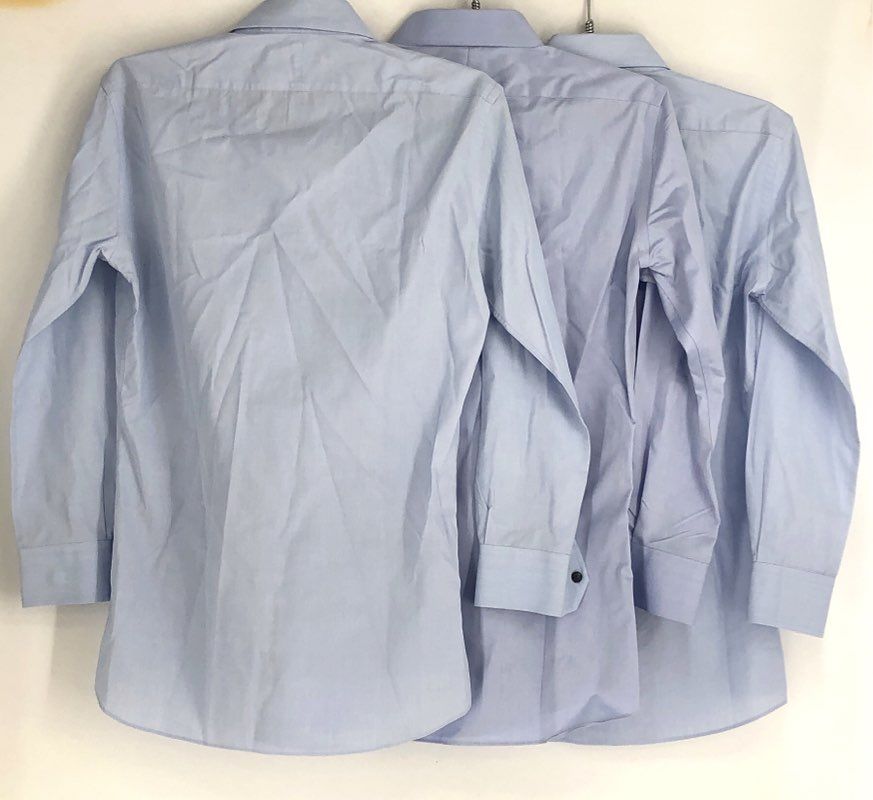 Proper Cloth Men's Blue Button-Up Shirt Lot Of 3