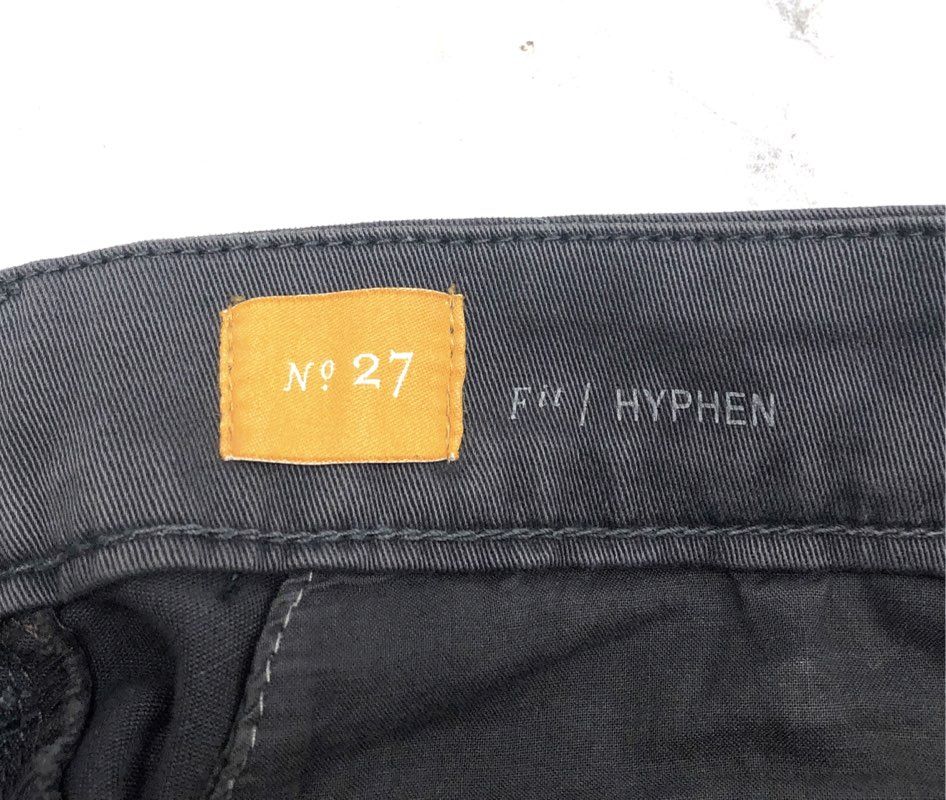 Pilcro and the Letterpress Women's Dark Gray Hyphen Cuffed Cotton Shorts Sz 27