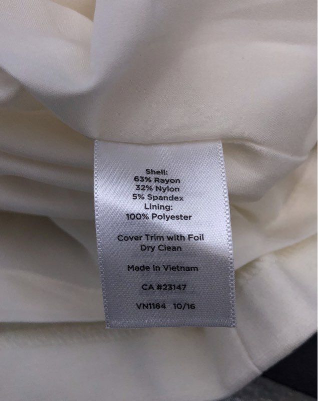Talbots Women's White Short Sleeve Keyhole Tie Neckline Sheath Dress Sz 2 NWT