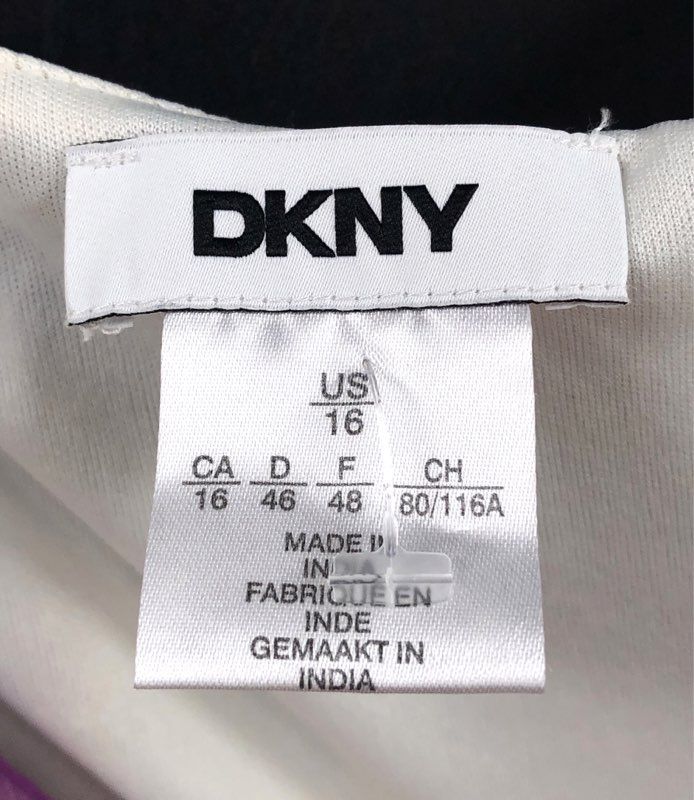 DKNY Women's Multicolor Floral Long Sleeve Belted Tiered Midi Dress NWT Sz 16