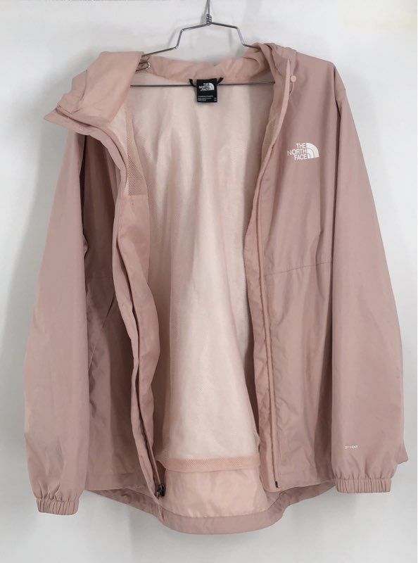 The North Face Women&#39;s Pink Full Zip Hooded Windbreaker Jacket - Size 2X