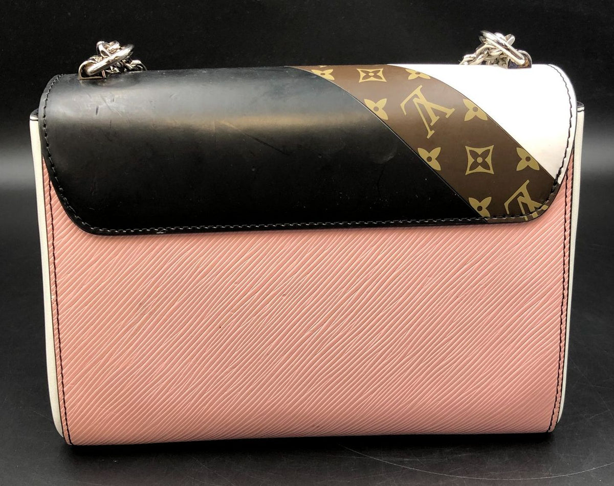 Louis Vuitton Inspired Twist MM Multicolor Monogram Patchwork Crossbody Bag