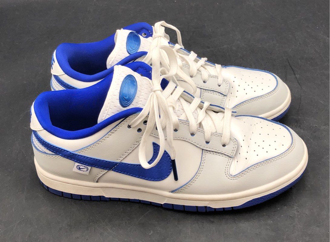 Nike Dunk Low Athletic Department University Blue White Sneakers Size 8.5
