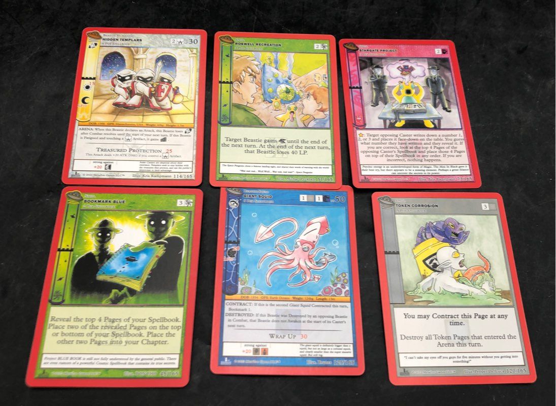 Lot of 6 MetaZoo TCG UFO 1st Edition Spellbooks + Loose Cards See Photos