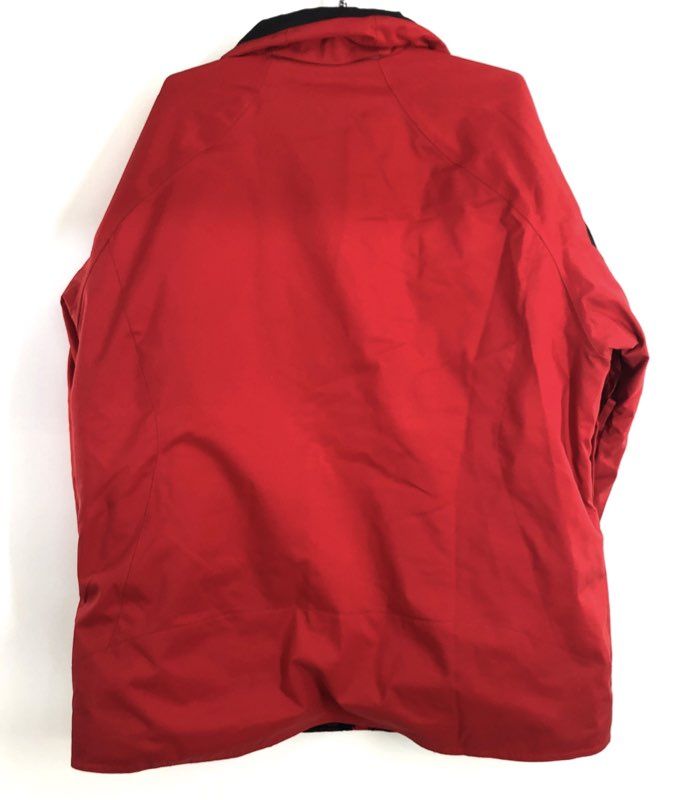 Descente Men's Red Black Insulated Full Zip Ski Jacket Winter Coat Sz 2XL