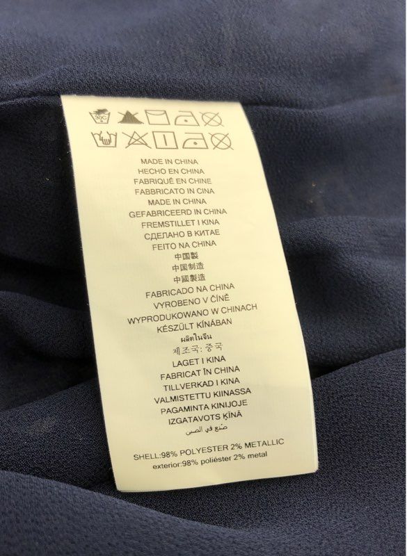 NWT Michael Kors Women's Navy Bone Floral Fit & Flare Dress - Size L