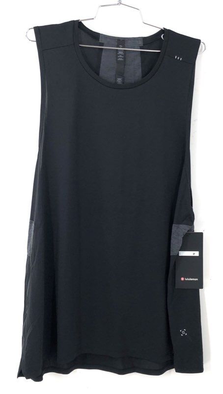 NWT Lululemon Women's Black Fast And Free Activewear Tank Top - Size 2XL