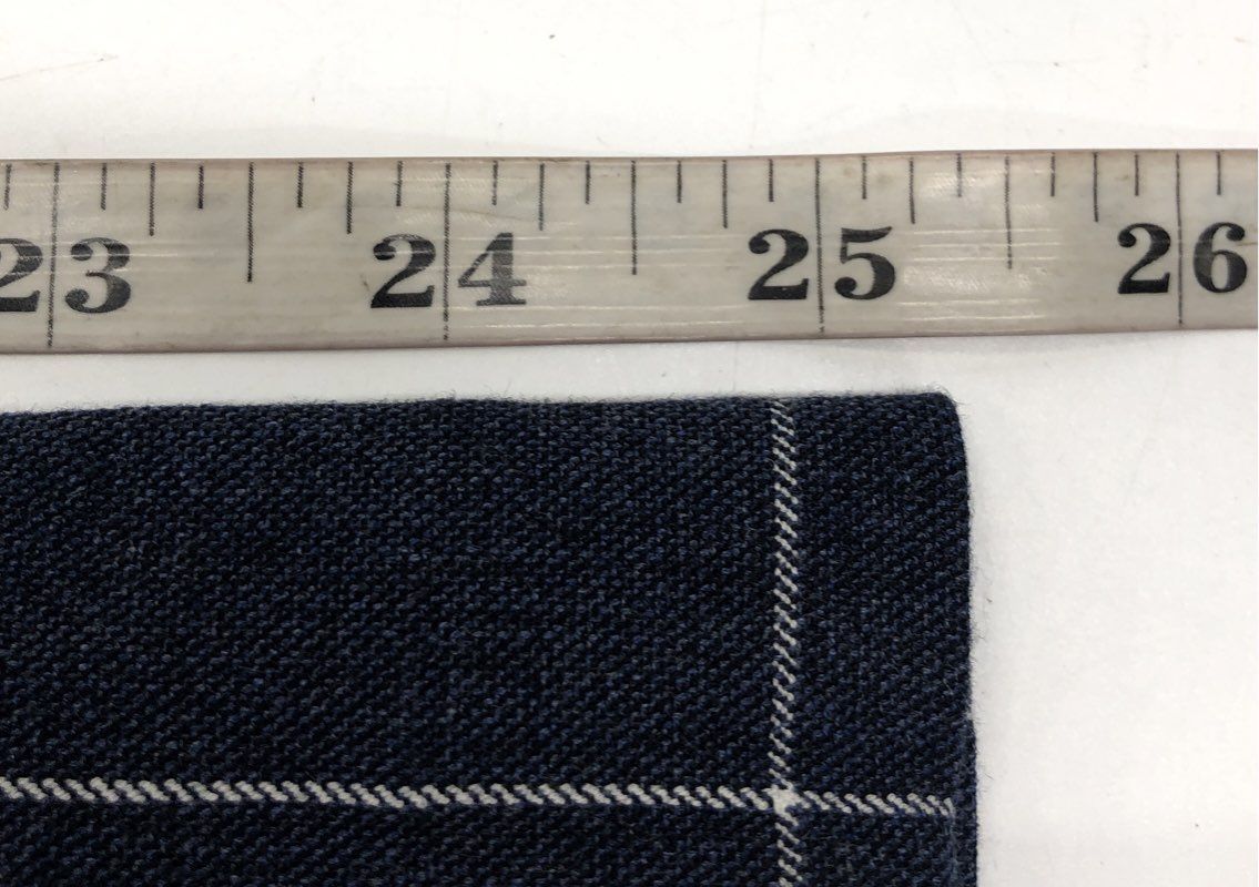 Gap Women's Signature Skinny Ankle Pants Blue White Grid Windowpane Check Sz 8