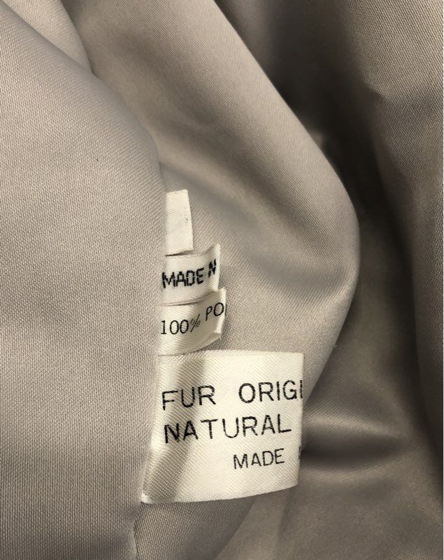 Vintage 90s Saga Fox Women's Natural Blue Fox Fur Coat Jacket Norway Cream