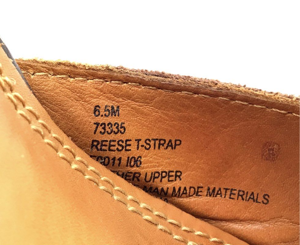 Frye Women's Brown Reese T Strap Slingback Heel - Size 6.5M