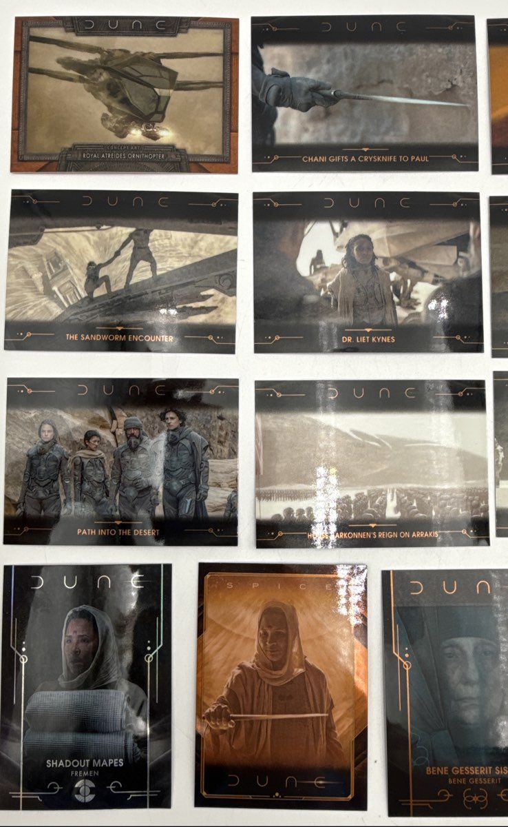 2025 Topps Chrome Dune Trading Card Lot 19 Cards Harkonnen Medallion See Photos