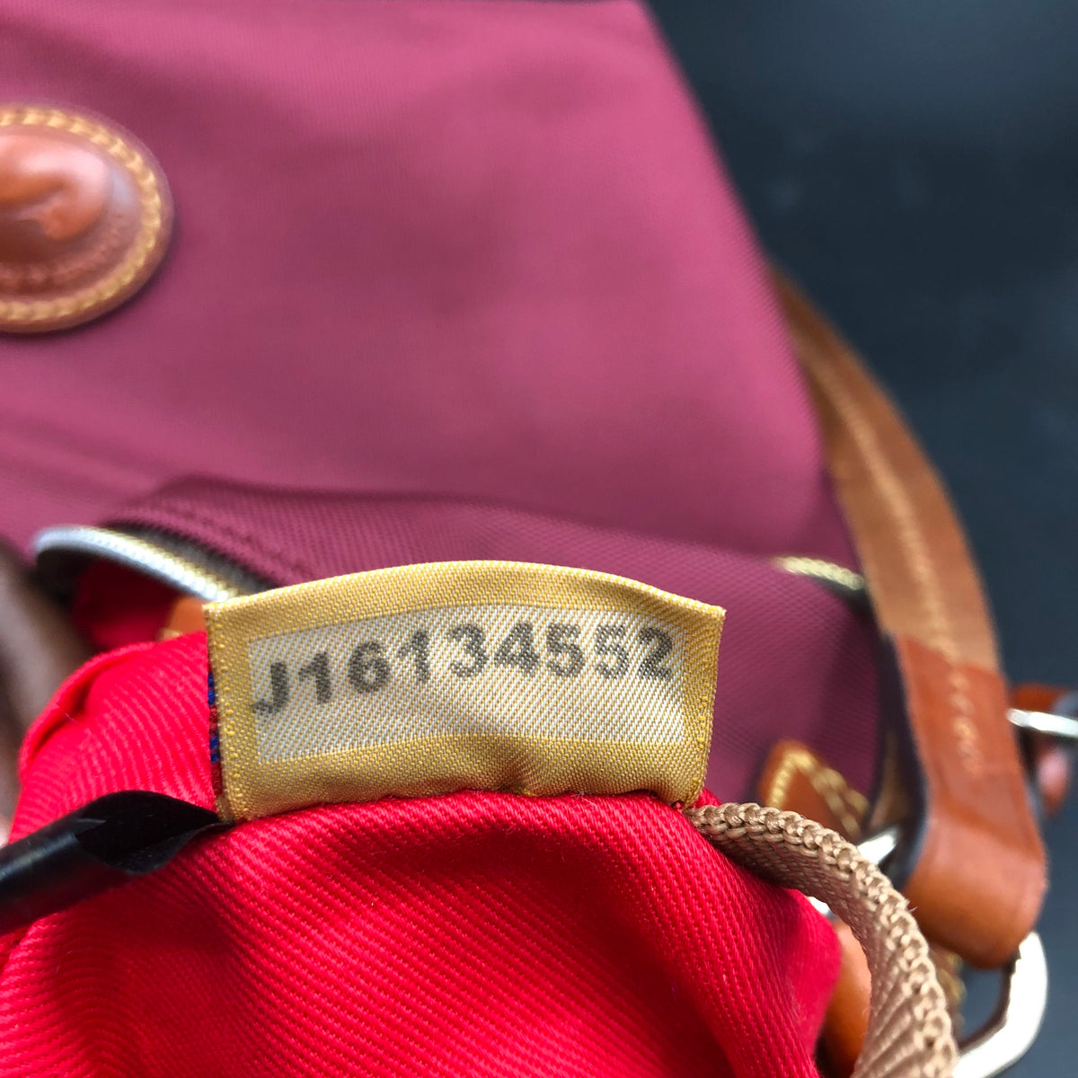 Dooney & Bourke Burgundy Nylon 'East\West' Crossbody Bag (+COA)