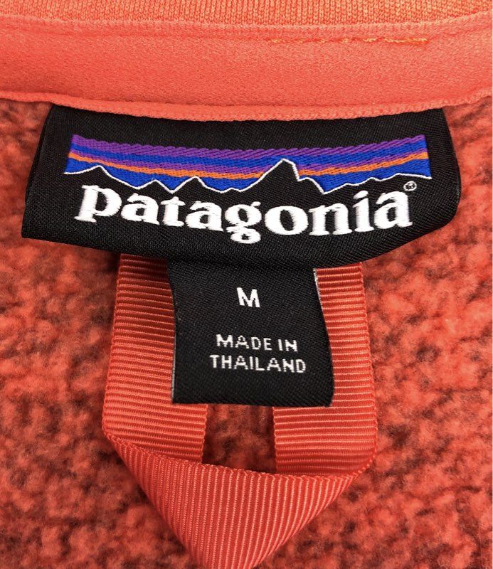 Patagonia Women's Better Sweater 1/4 Zip Pullover Red Heather Fleece Sz M