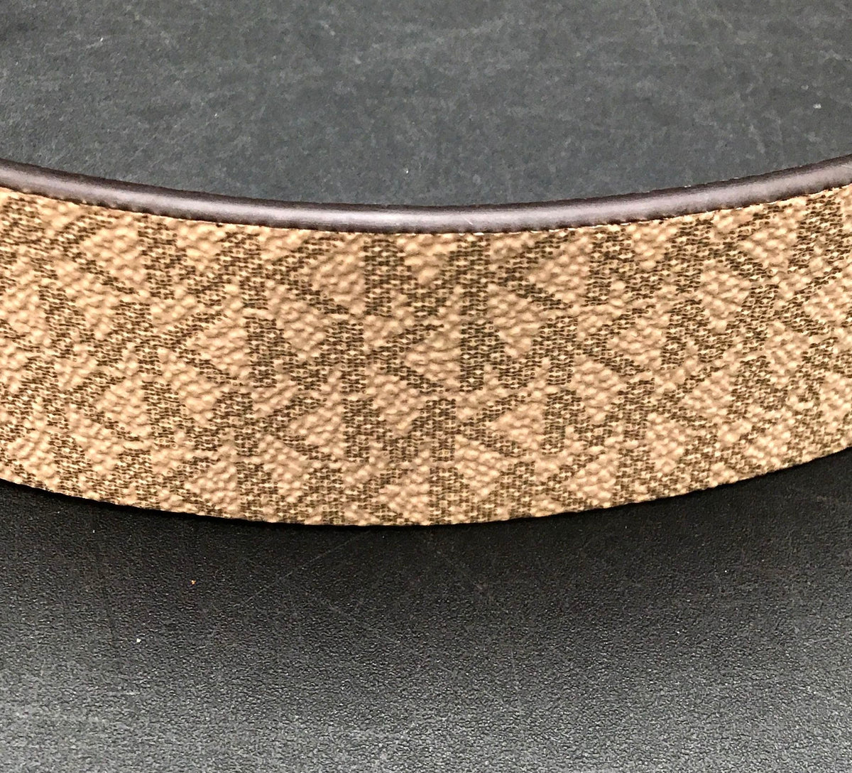 Michael Kors Women's Brown Signature Print Belt - One Size