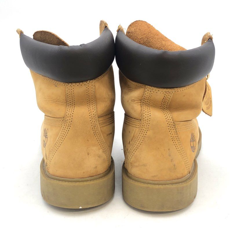 Timberland 6 Inch Premium Wheat Nubuck Leather Waterproof Boots Men's Size 10.5M