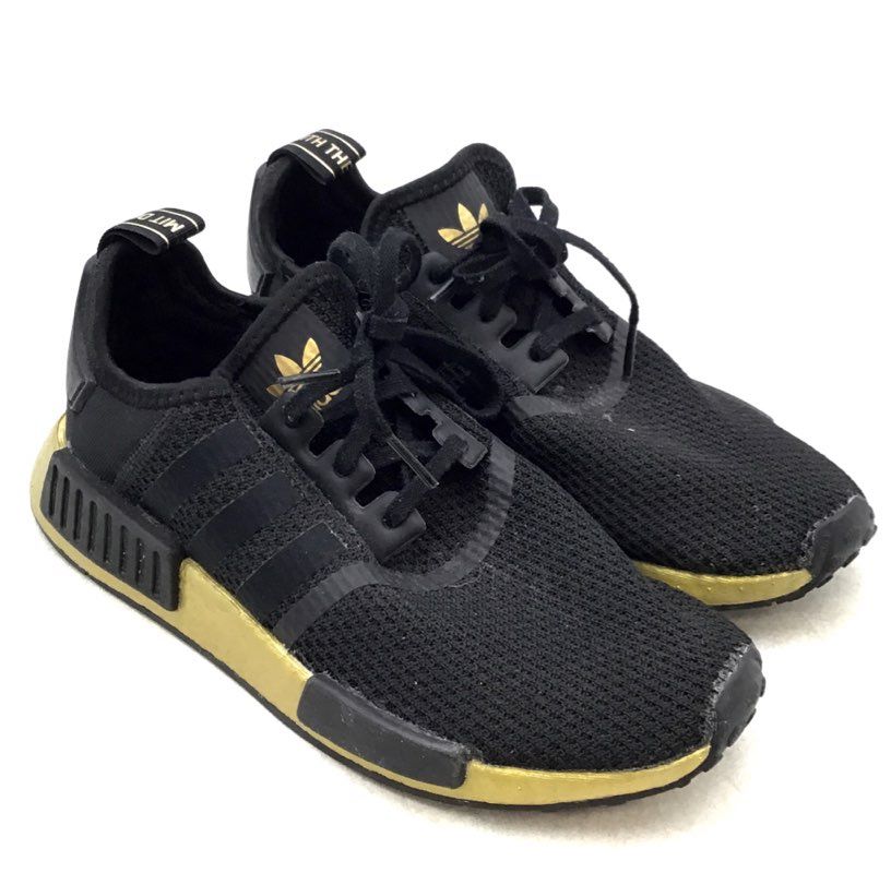 Adidas Men&#39;s NMD R1 FW7692 Black Athletic Shoes - Size 6.5