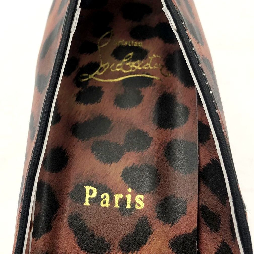 Christian Louboutin Inspired Women's Tan/Brown Cheetah Print Pump Heels - Sz 42