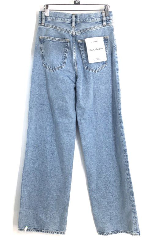 Frame Women's Johanna The Collegiate Wide Leg Jeans Light Wash Sz 23 NWT