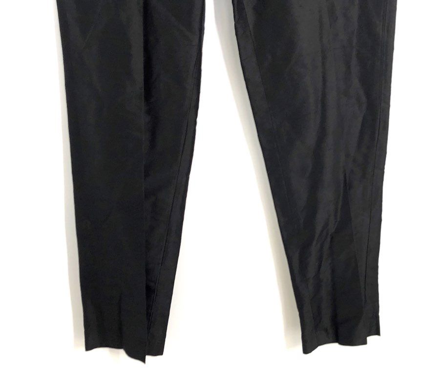 Renfrew Collection Women's Black Silk Tapered Leg Pants Made in USA NWT Sz 8