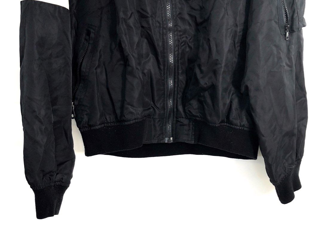 Vintage 90s Harley Davidson Number 1 Logo Bomber Jacket Made in USA Sz M