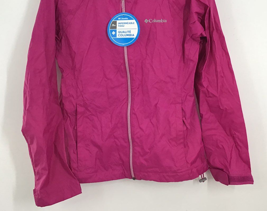 NWT Columbia Women&#39;s Pink Switchback 3 Windbreaker Jacket - Size Small