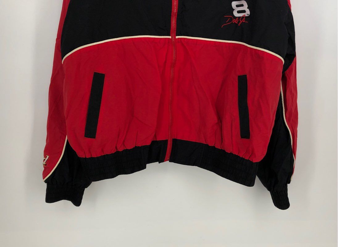 Chase Authentics Men&#39;s Red Dale Earnhardt Jr #8 NASCAR Bomber Jacket - Size XL