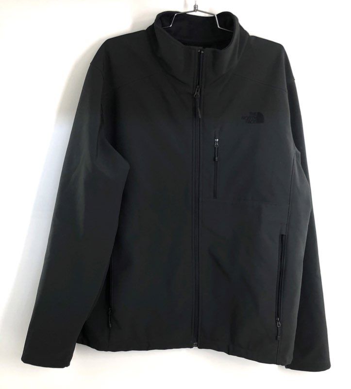 The North Face Men's Black Apex Bionic Softshell Full Zip Jacket Size XL
