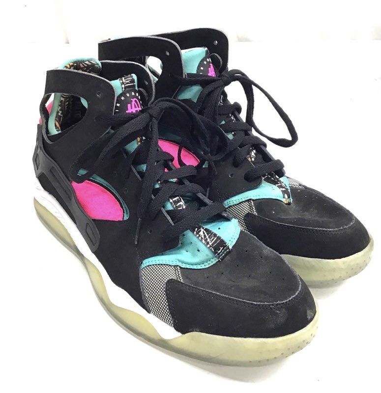 Nike Air Command Force Lions Black Hyper Jade Pink High Top Size 11