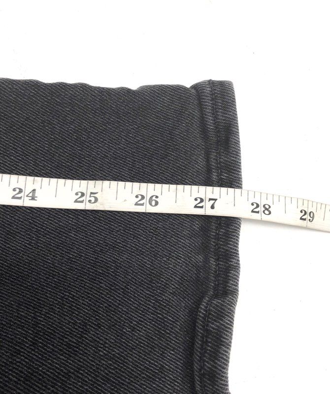 Madewell Women's Mid-Rise Kick Out Jeans Faded Black Stretch Denim Size 27