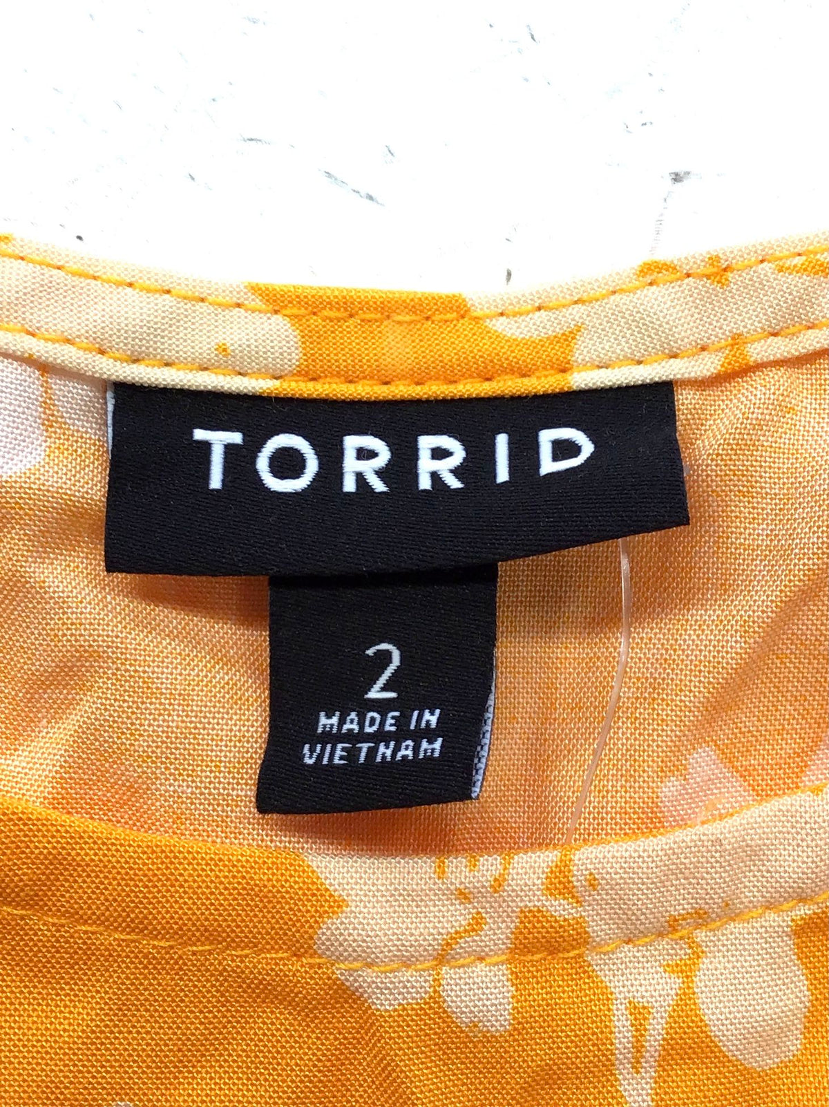 NWT Torrid Women's Orange Floral Tropical Tank Dress - Size 2X