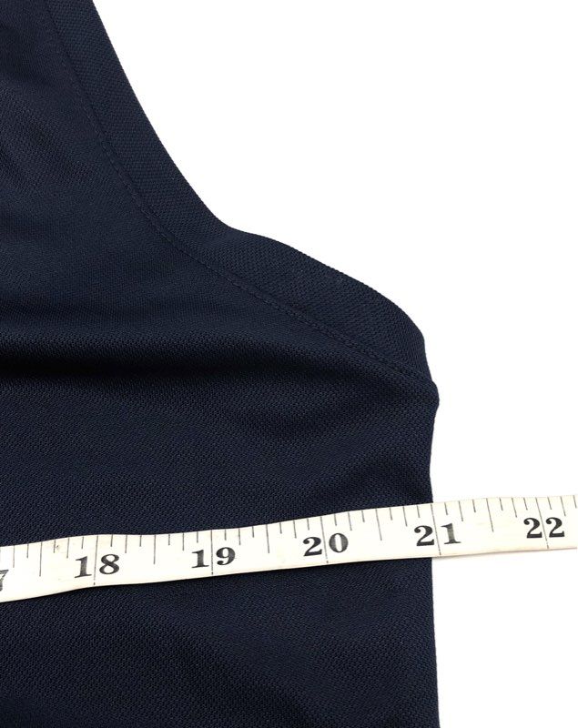 Nike Women's Navy Dri-FIT Sleeveless Golf Polo Shirt DH2312-451 NWT Sz L