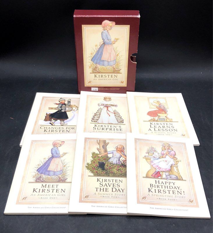 American Girl Book Lot Kirsten Pleasant Company Box Set Chrissa 9 Books Total