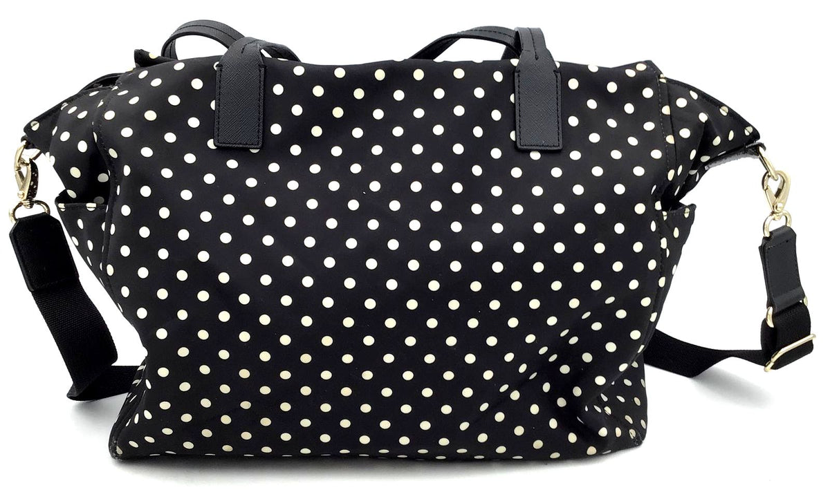 Authentic Kate Spade New York Women&#39;s Black White Luxury Tote Bag - COA Included