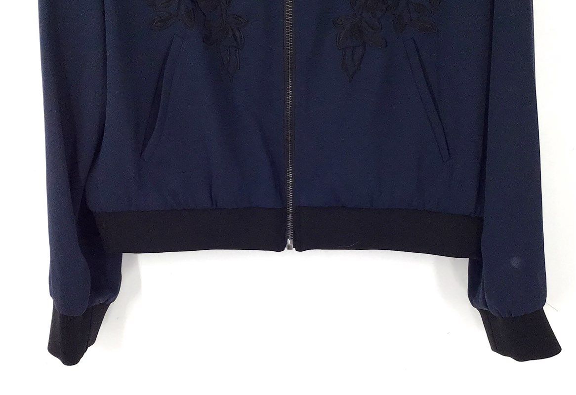 NWT Mika Mindel Women's Blue Bomber Jacket - Size L