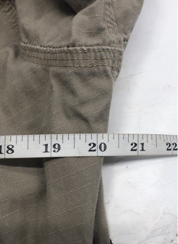 Carhartt Men's Tan Canvas Full Zip Work Jacket Utility Multi-Pocket Sz M
