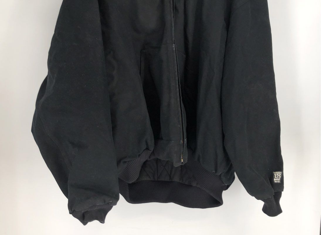 Vintage Carhartt Men's Black Bomber Jacket - Size 5XL