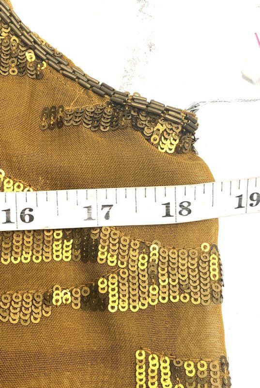 Ecote Women's Dress Brown Gold Sequin Tiger 12 Days Midnight Hour Sz M NWT