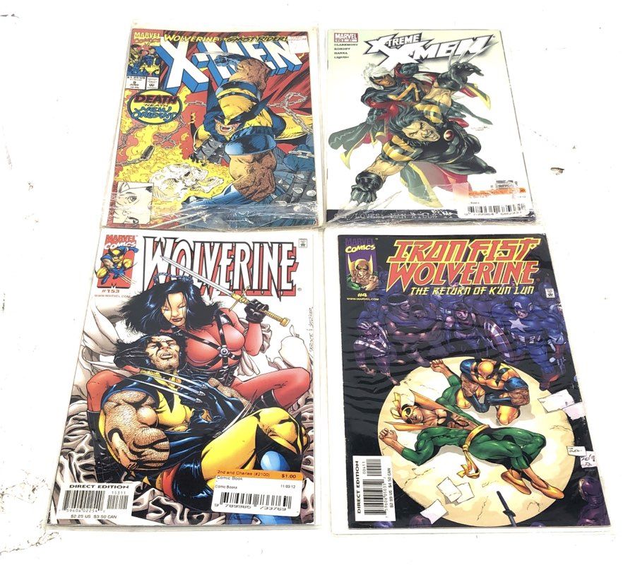 Wolverine Comic Book Lot Marvel 1980s-2024 Superhero Sabretooth War 28 Comics