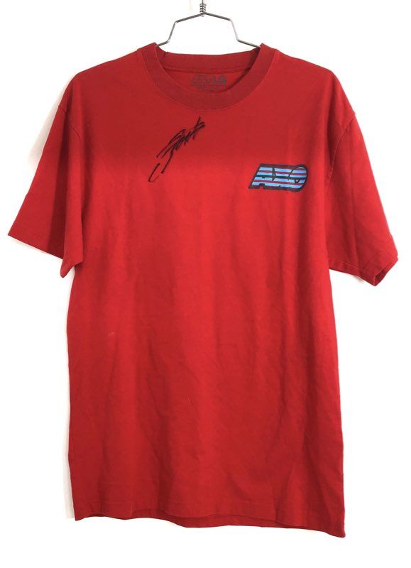Axo Men's Red Graphic Motocross Racing Short Sleeve Cotton T-Shirt Size L