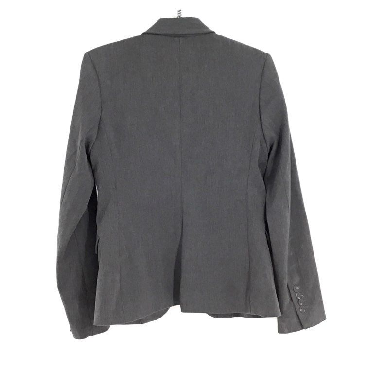 NWT Express Women&#39;s Gray Editor Peak Lapel Single-Breasted Blazer - Size Medium