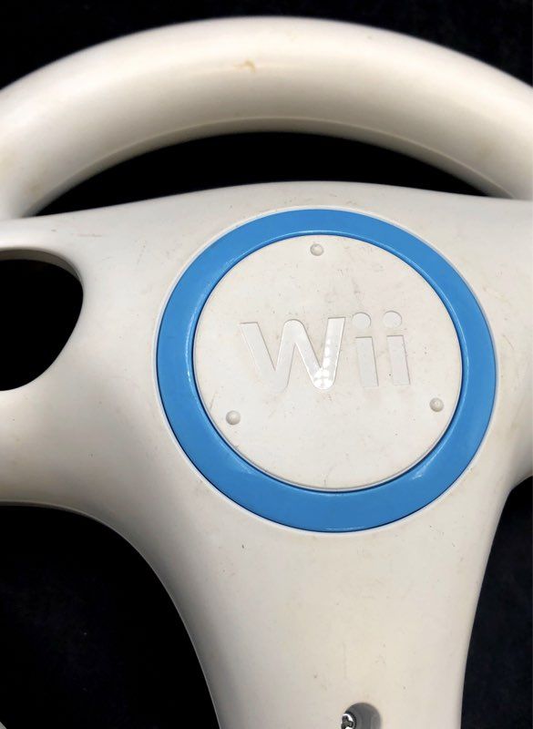 Nintendo Wii Wheel Steering Controller Lot of 3 OEM Official White