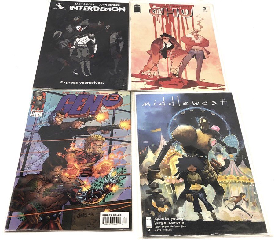 Comic Book Lot Marvel DC Image 21 Comics Modern Age Superhero Mixed Gen 13 Chu