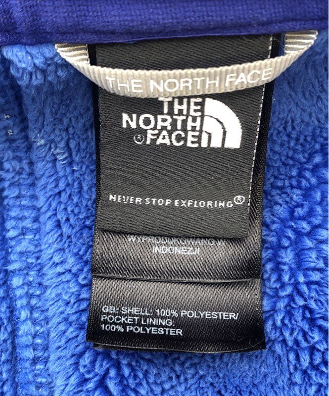The North Face Women's Blue Full Zip Fleece Jacket High Pile Collar Sz XL