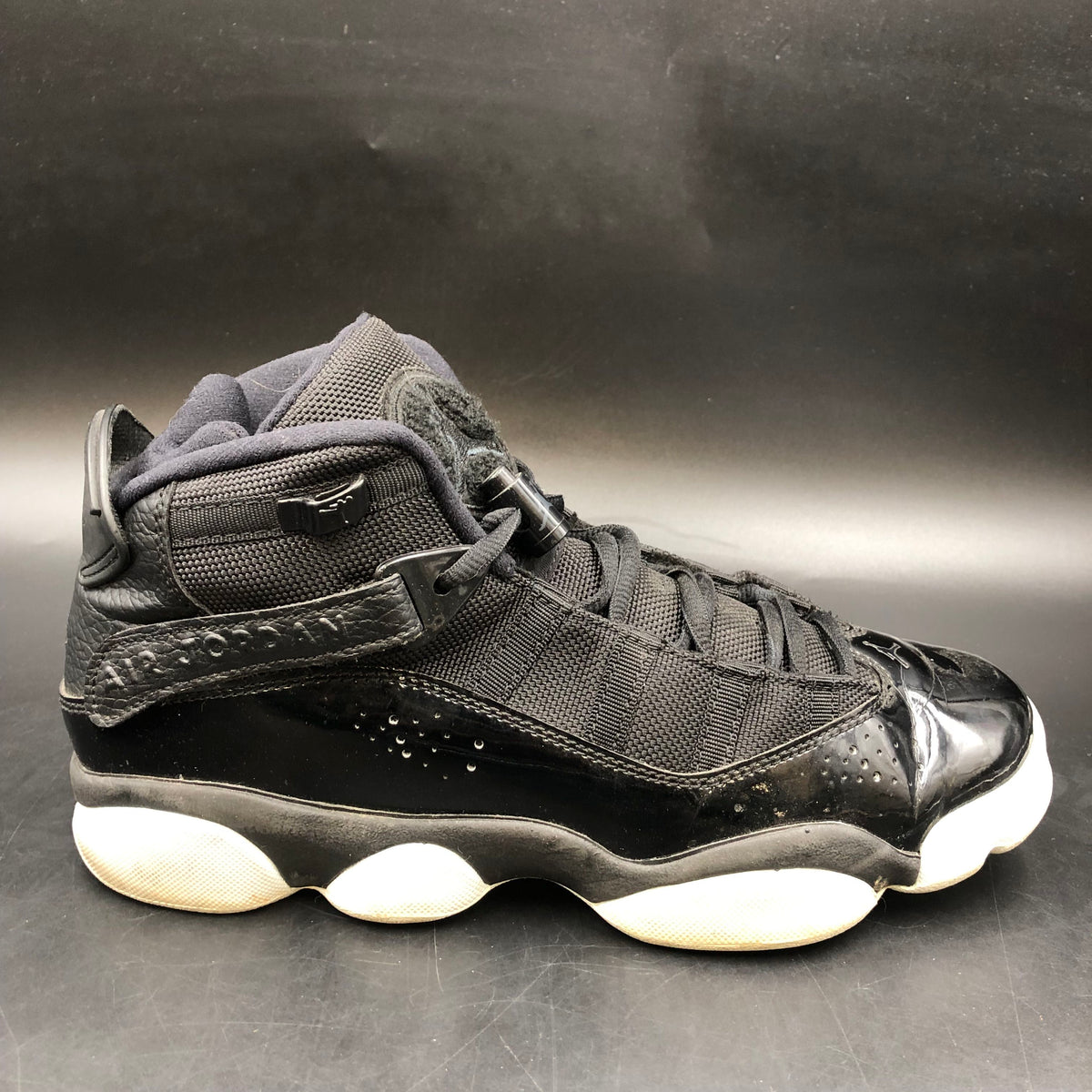 Nike Air Jordan 6 Ring Boy's 'Black & White' Sneakers-Size: 7Y (+COA)