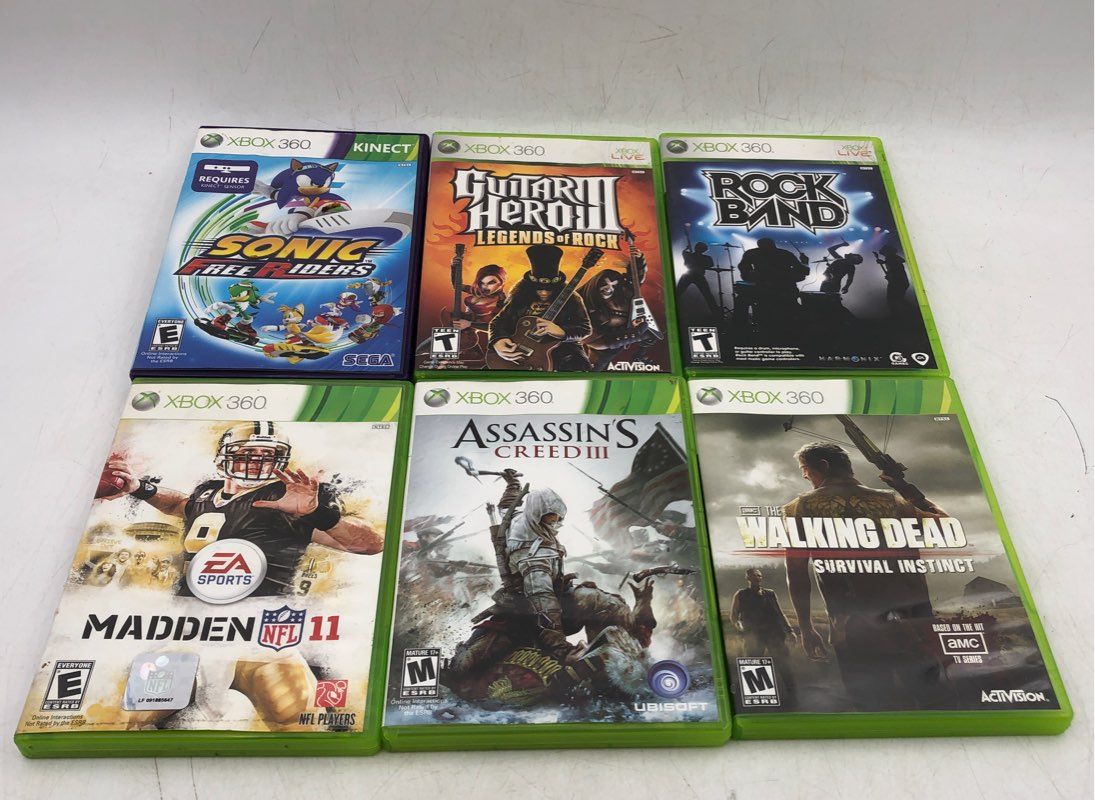 Microsoft Xbox 360 Just Dance 3, Zumba Fitness Core And More Games Mixed Lot